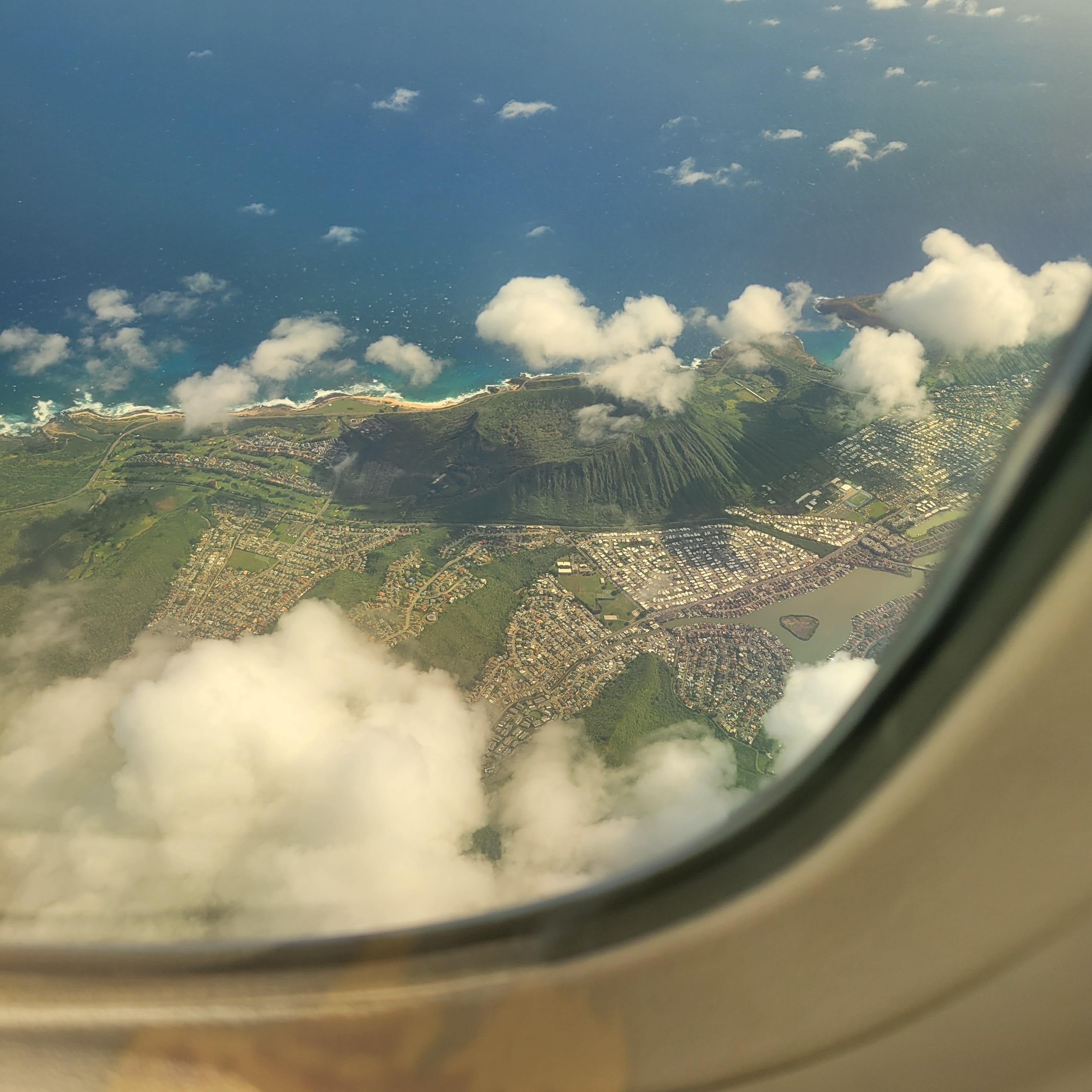 Views from the Flight into Hawaii
