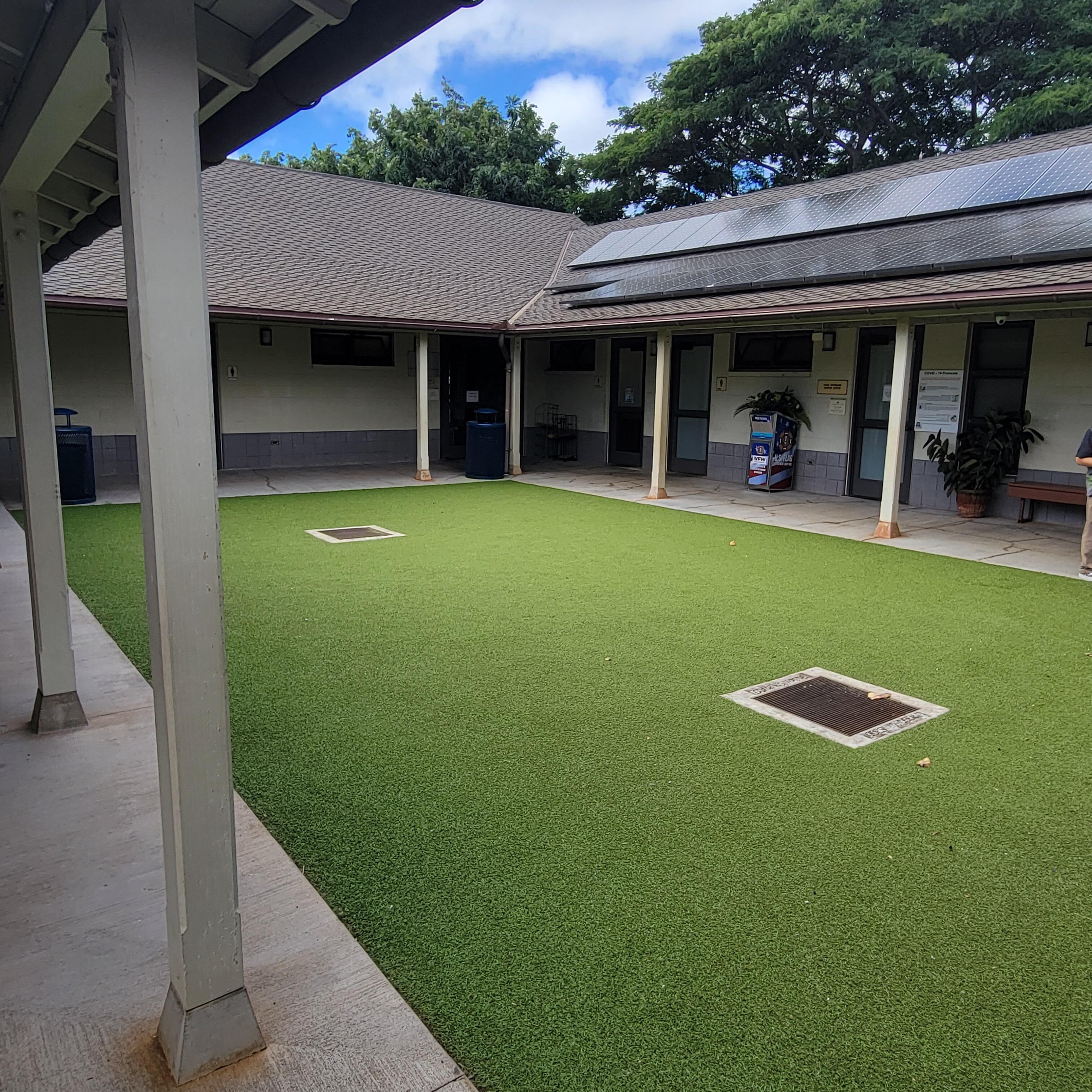 Courtyard at the Vet Center