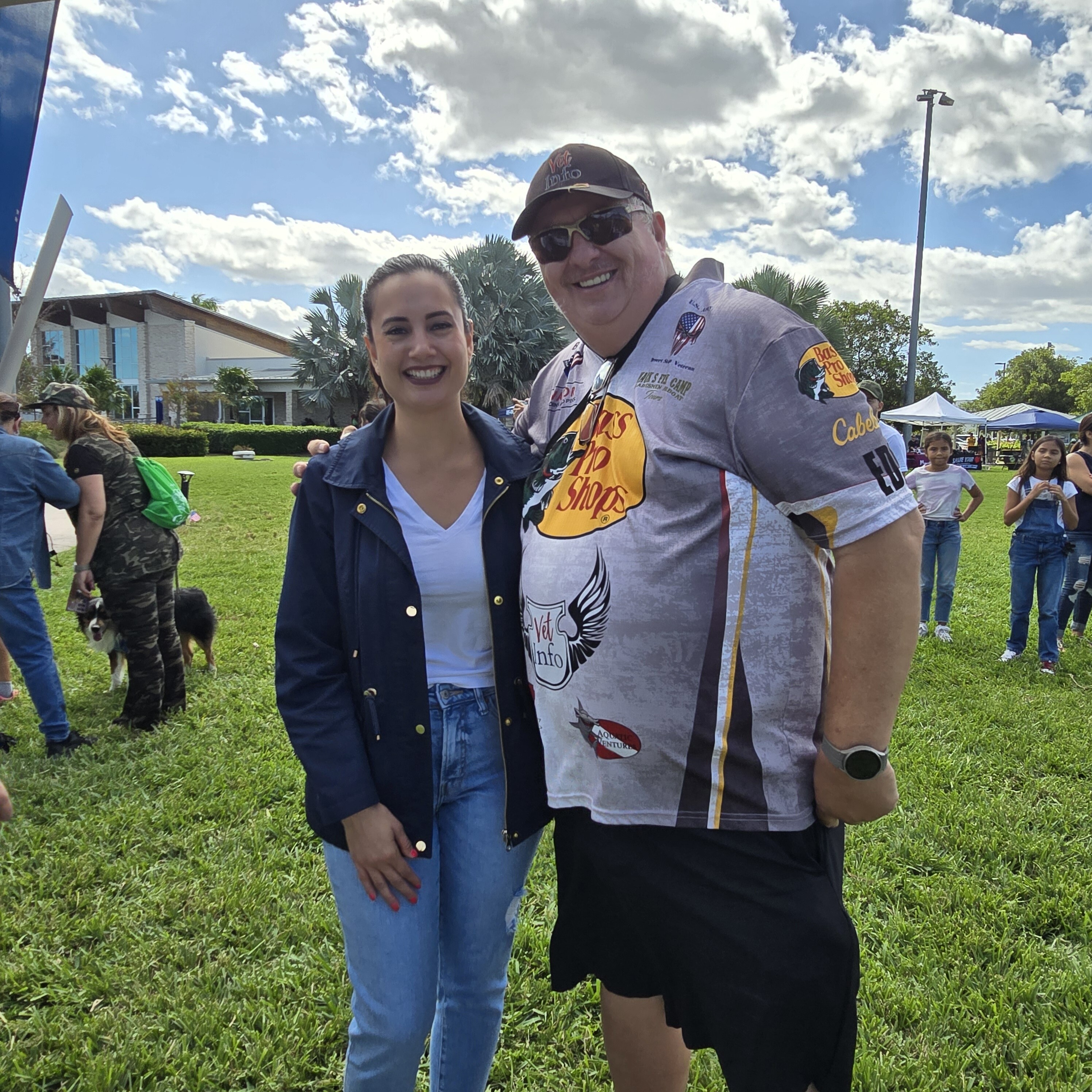 Council Woman Maureen P. with the Doral Military Advisory Committee Chair.