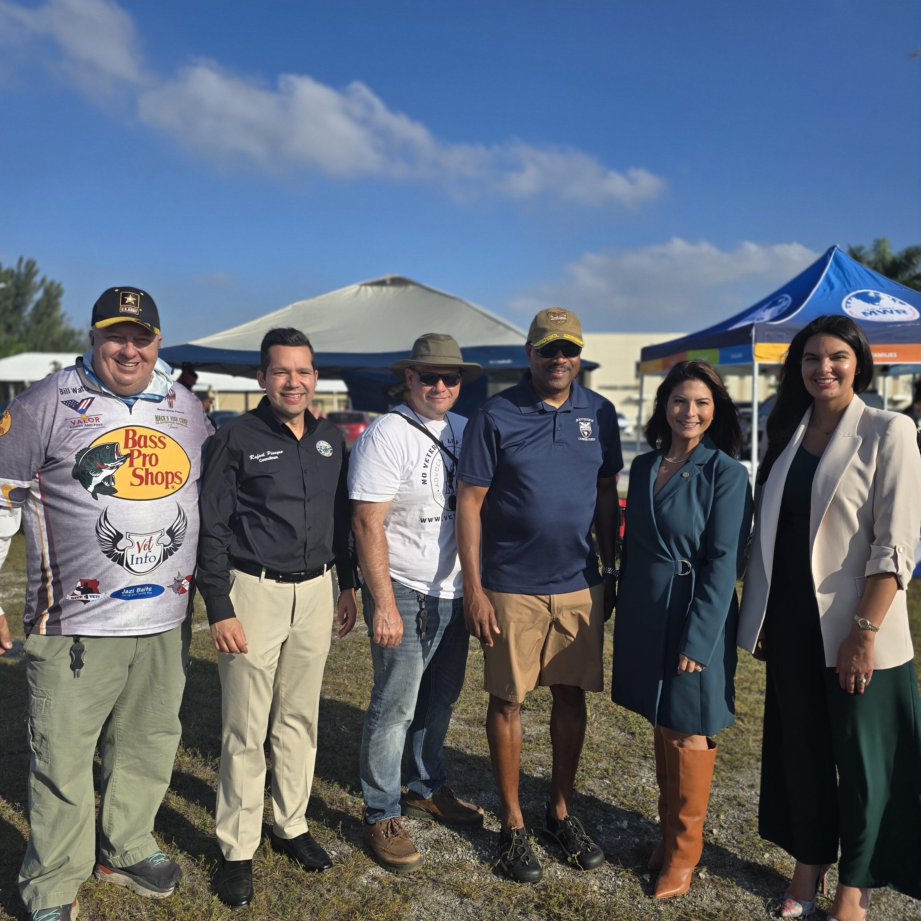 Admiral Holsey, Mayor of Doral Christi Fraga, and Council Members