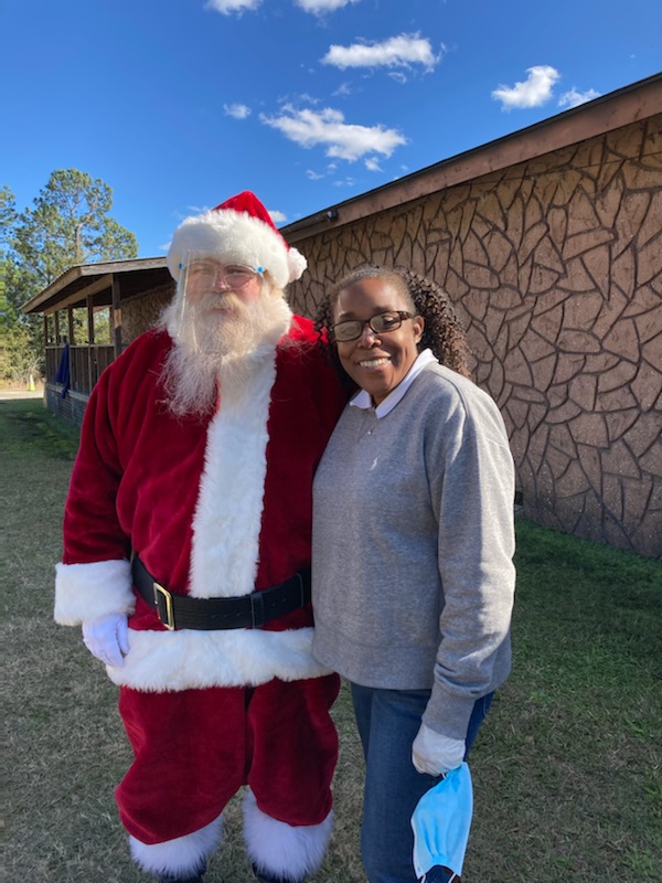 Precious and Santa Claus