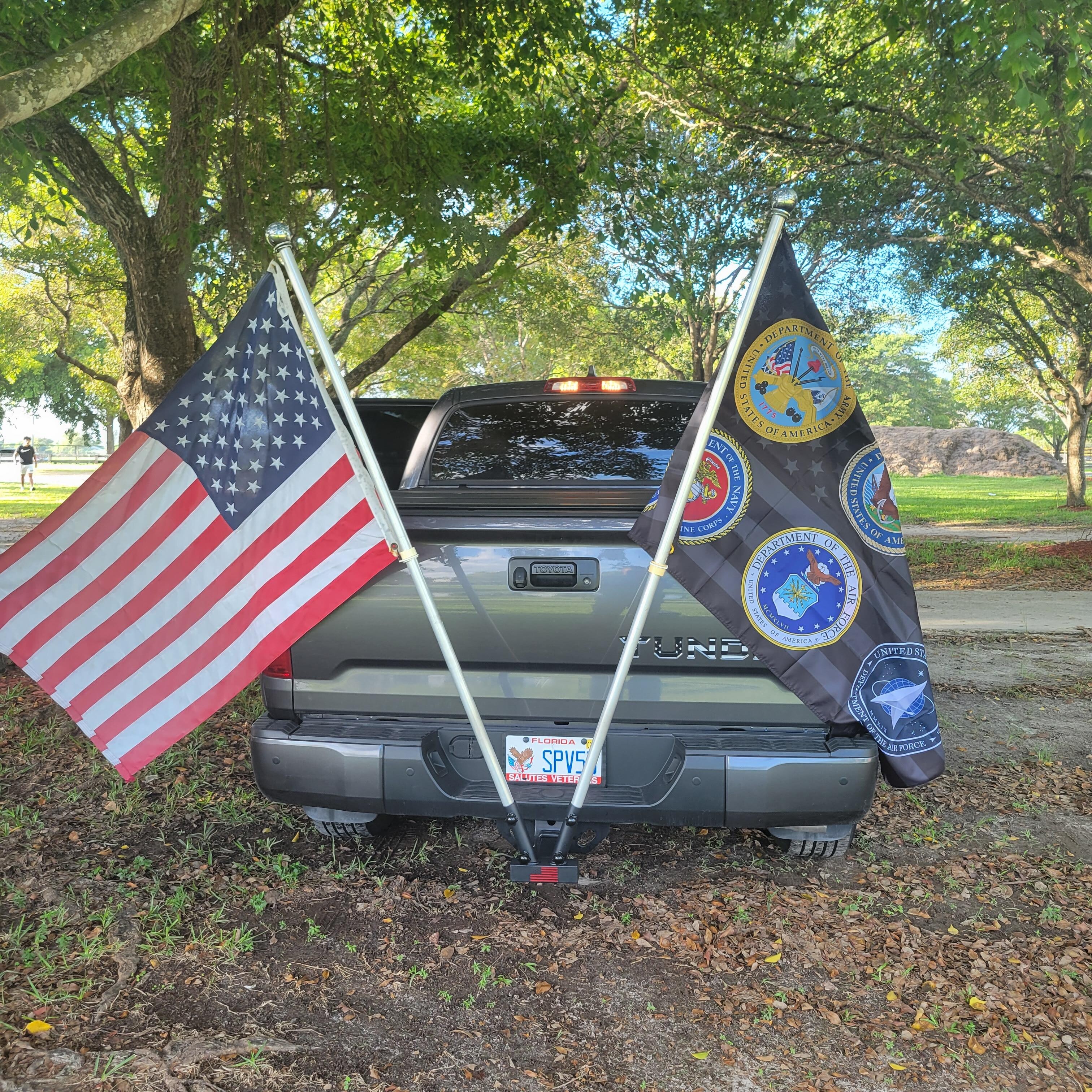 New Flag holder for the truck.