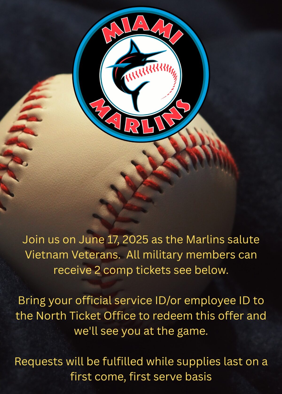 Miami Marlins Celebrate the Veterans