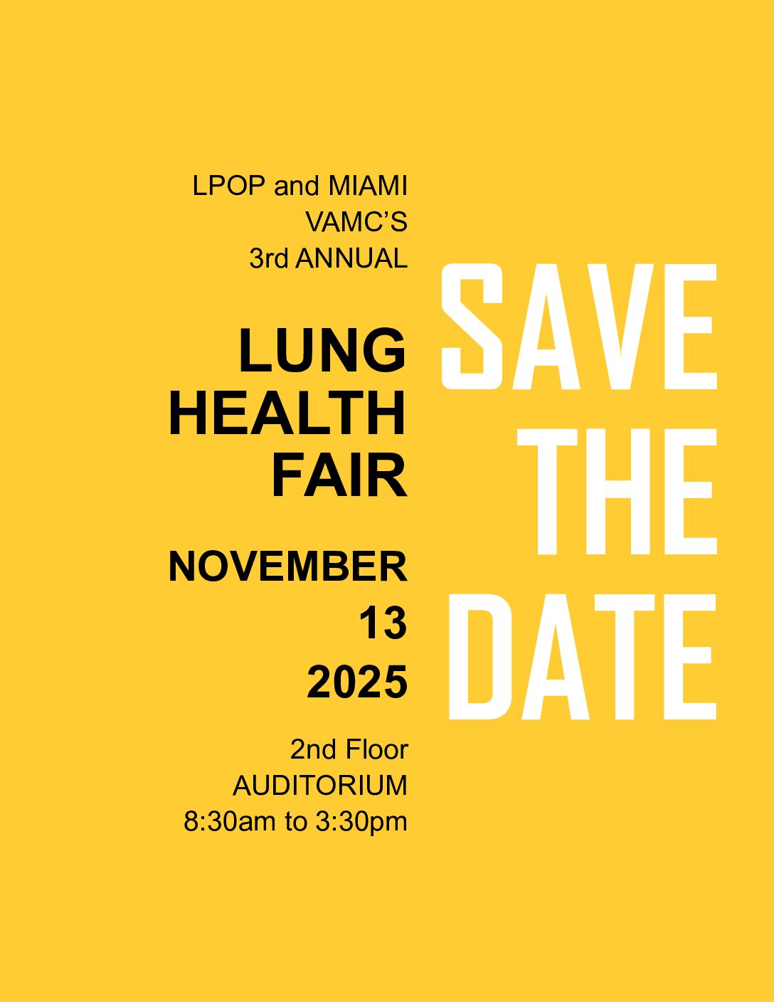 Miami VA – Lung Health Fair 2025