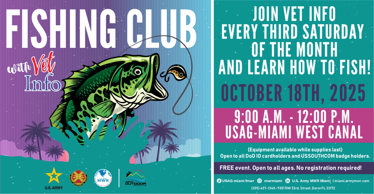 U.S Southern Command Fishing Club with Vet Info