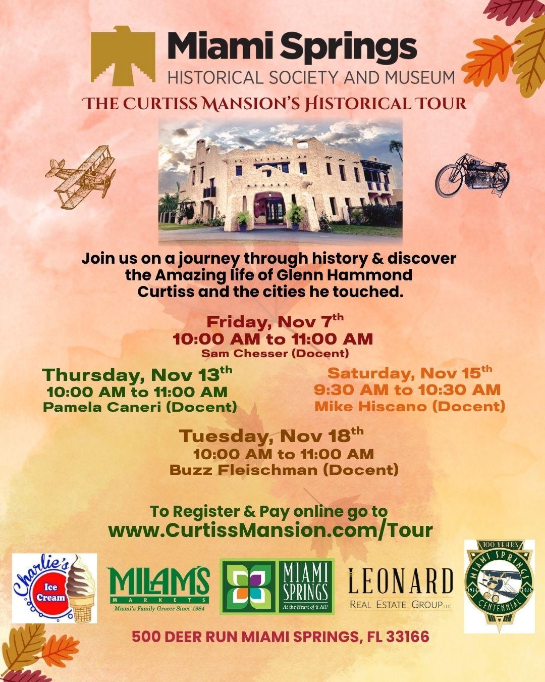 THE CURTISS MANSION’S HISTORICAL TOUR