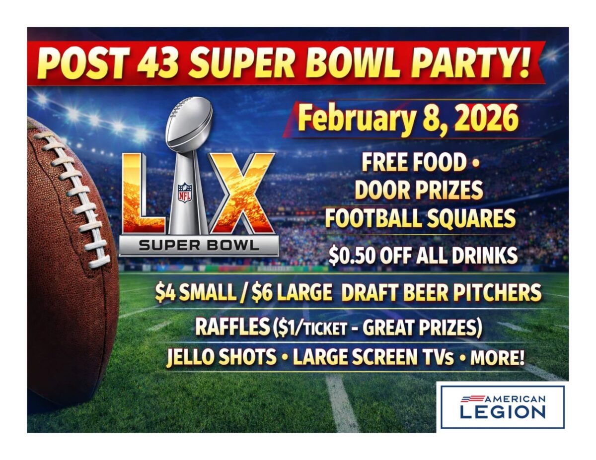 Super Bowl Watch Party – American Legion Post 43