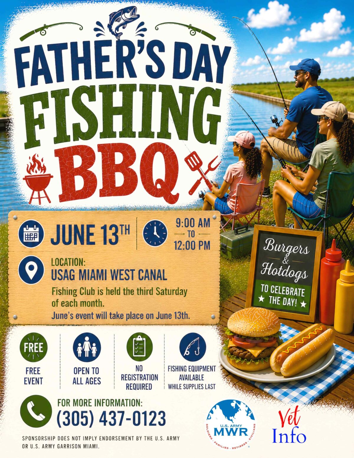 Doral, FL – Father’s Day Fishing BBQ at Southern Command