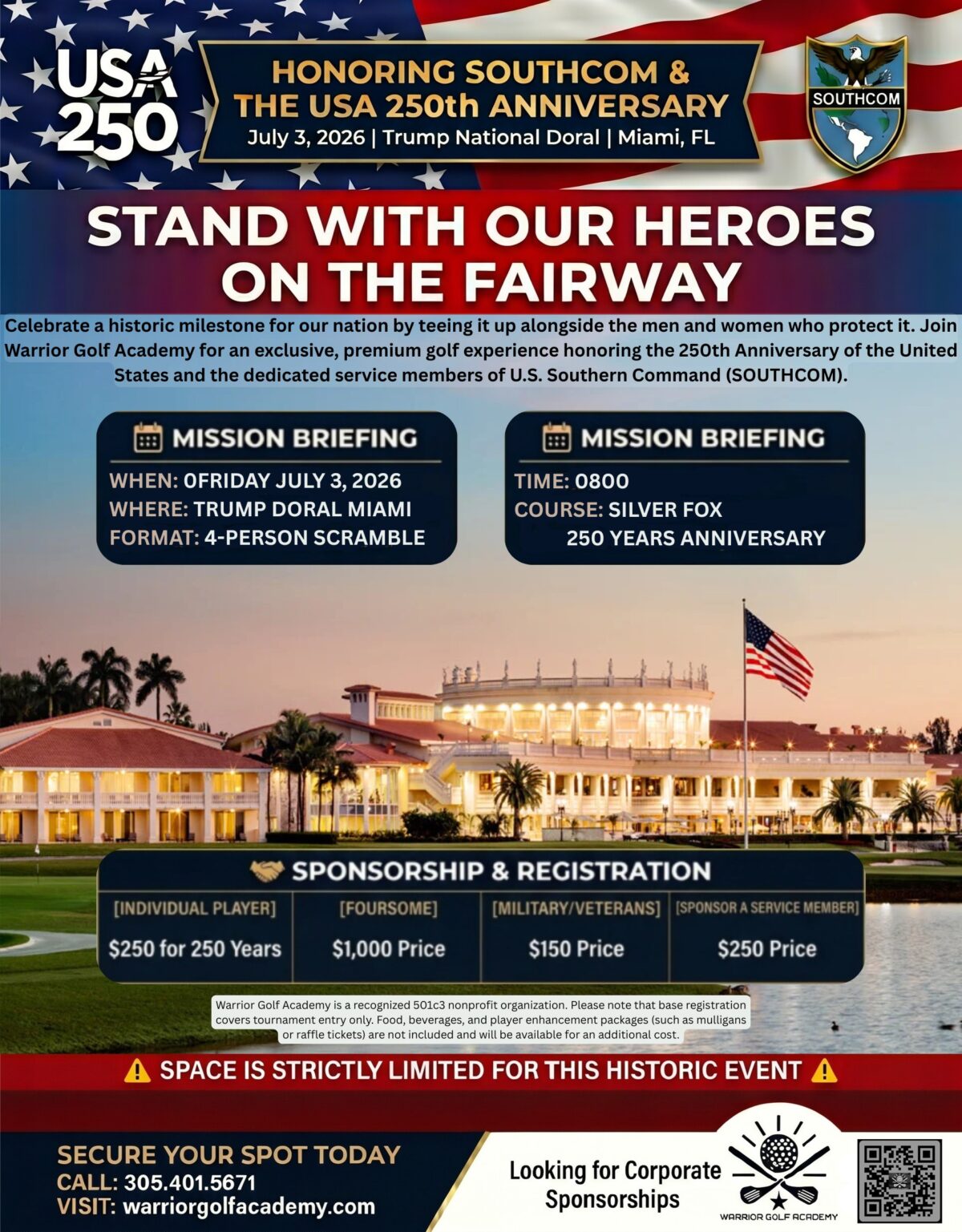 Doral Florida – Stand with our Heroes on the Fairway