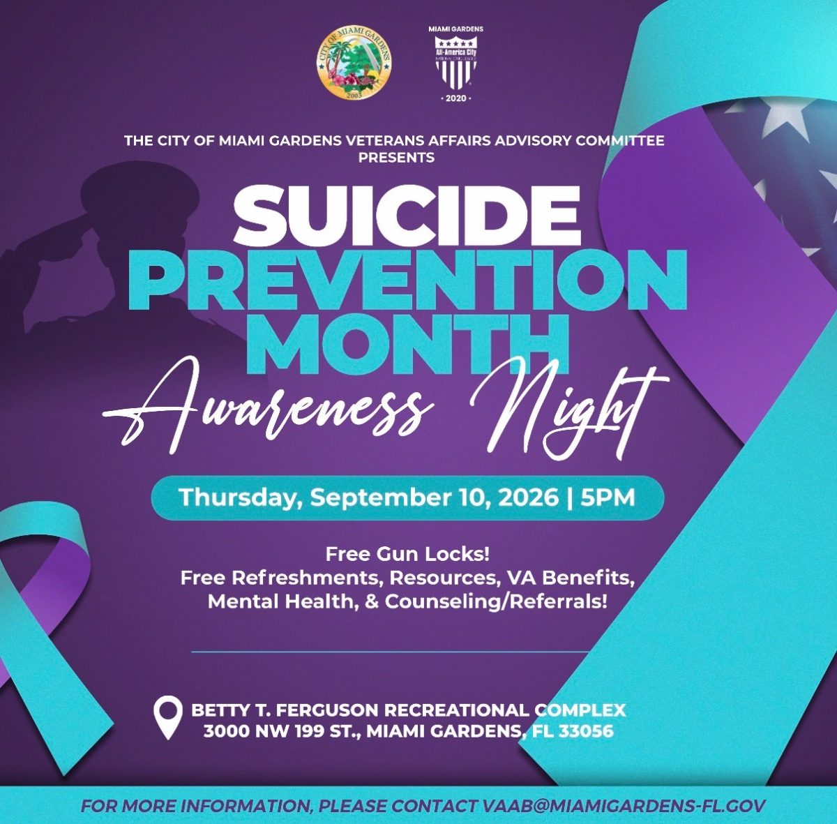 Miami Gardens – Suicide Prevention Month Awareness Night
